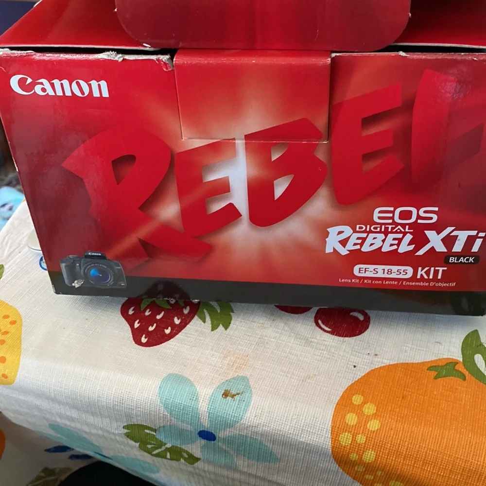 Canon EOS digital rebel still black camera